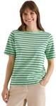 Damen T-Shirt mit Boatneck und Streifen