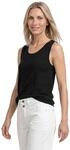 Street One Top aus Jersey mit Elastiksaum Black 38