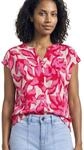 Damen Shirt mit Knopfleiste und Print