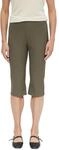 Comma Damen Capri Hose Capri-Hose im Skinny Fit mit Schlitz