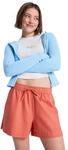 Roxy LEKEITIO Break Mid Strandshorts mit elastischem Bund, f&uuml;r Damen, Rosa