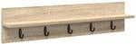 vidaXL Sonoma Eichenwandgarderobe 80 x 10,5 x 18 cm, Funktionsholz, moderner