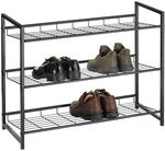 CARO-M&ouml;bel Schuhregal Ordo mit 3 B&ouml;den, praktischer Schuhst&auml;nder Schuhablage...
