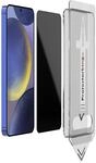 4x Blickschutz 9H Panzerglas f&uuml;r Samsung Galaxy S23 ANTI-SPY PRIVACY Staubfreie
