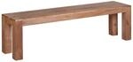 FineBuy Esszimmer Sitzbank 160 cm Massiv-Holz Akazie Holz-Bank Natur-Produkt