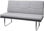 Mendler Sitzbank HWC-G54, Esszimmerbank Bank, Stoff/Kunstleder Edelstahl...