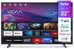 TuTu TUV32HQ1B Fernseher 32 Zoll (80 cm), Smart TV mit WLAN, Triple Tuner (DVB-T/T2,