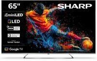 Sharp QLED Fernseher 65 Zoll Google TV - 4K UHD Smart TV mit Mini LED, Dolby Vision