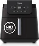 Ninja Hei&szlig;luftfritteuse, 6,2 l, ohne &Ouml;l, gro&szlig;e quadratische Schublade, Braten,
