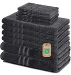 Lavea&reg; 10-teiliges Handtuch Set Elena, 100% Baumwolle - 4 x Handtuch, 2 x Duschtuch,