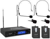 Audibax Missouri 2500 Microfono inalambrico Profesional Doble Lavalier/Madona Frec. A