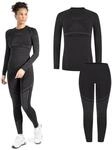 SMILODOX Thermo Outfit Set Damen Emerelle, Thermounterw&auml;sche atmungsaktiv mit