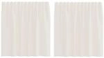 vidaXL Voile Vorh&auml;nge mit Lasche 2 STK. Creme, Gardine, transparenter Vorhang,