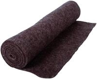 NOOR Winterschutzmatte aus Schafwolle 50x150 cm Graubraun - Filzmatte 100% Naturfaser
