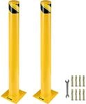 VEVOR Zwei 122 cm Parkplatz-Sicherheitspoller Parkschrankenpfosten, 20 x 20 cm