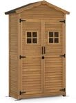 M MCombo Gartenschrank Gartenhaus Holz Wetterfest, Ger&auml;teschrank Ger&auml;tehaus
