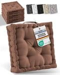 Beautissu 4er Set Bodenkissen Sitzkissen 40x40 cm - Dickes Matratzenkissen 8cm...