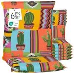Beo&reg; Turin Niederlehner Gartenstuhlauflagen | 6er Set | Waschbar, Atmungsaktiv,