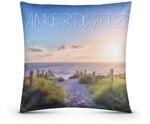 Bestlivings Outdoor Kissen (45 x 45 cm) Ankerplatz Dekokissen Fotodruck -