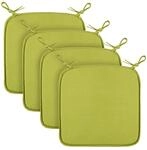 Bestlivings Sitzkissen (4er Pack/Gr&uuml;n) Stuhlkissen mit Halteb&auml;ndern 38cm x...