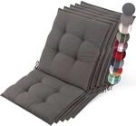 Beautissu 5er Set Premium Niedriglehner Auflage Gartenstuhl 100x50cm Sun-NL &ndash;...
