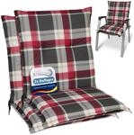 Beautissu 2er Set Sunny RK Niedriglehner Auflagen Set f&uuml;r Gartenst&uuml;hle 100x50...