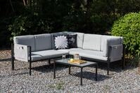 Gardissimo Eck-Lounge Ambra, inklusive wasserabweisender Kissen, Textilen
