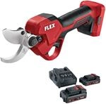 Flex Akku-Astschere GPS 35 + Akku Set P-Set 22 Q (schwarz, rot, Akku Garten-Set,