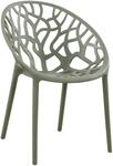 CLP Gartenstuhl stapelbar wetterfest Hope, Gartensessel mit Lehne UV-best&auml;ndig,