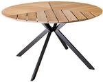 Riess Ambiente Runder Outdoor Gartentisch DESIGNO - 120cm - Natur Holz-Design
