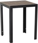 Gardissimo Aluminium Gartentisch Alma 60x60 Anthrazit mit Nonwood Tischplatte,