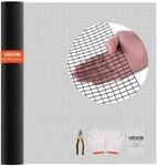 VEVOR Gartenzaun 183 cm x 30,48 m, Maschenbreite 1,27x1,27 cm, &phi;1,06 mm verzinkter