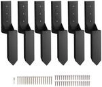VEVOR Reparaturset f&uuml;r Zaunpfostenanker 6er-Pack Innendurchmesser 8,9 x 8,9 cm