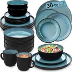 S&Auml;NGER Vigo | Kombiservice 6 Personen, Teller Set Kaffeebecher Pastaschale 30...