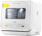 COMFEE Theken-Sp&uuml;lmaschine, Mini-Tischgeschirrsp&uuml;ler mit 6 Programmen,
