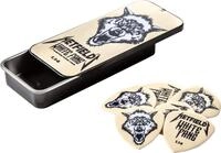 JIM DUNLOP Plektrum Ultex Hetfield's White Fang 1,14mm Schachtel aus Metall mit 6