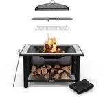 Blumfeldt Merano Avanzato Feuerschale - 3-in-1 Feuerschale Mit Grillrost &...