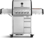BURNHARD&reg; Gasgrill 3-Brenner inkl. Heckbrenner, mit Gusseisen Grillrost & inkl.