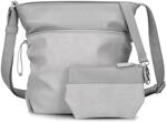 Zwei Damen Umh&auml;ngetasche JANA J100 | 5 Liter Handtasche mit verstellbarem Gurt 