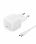Belkin BoostCharge Chargeur secteur compact 45 W Avec c&acirc;ble USB-C vers USB-C,
