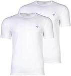Man's Soft Touch Bamboo Viscose 2-Pack Crew Neck T-Shirt White XXL Fitted,