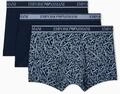 Emporio Armani Herren 3er-Pack Trunk Trunks, blau, L