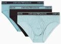Emporio Armani Herren CORE Logoband 3-Pack Slip, Braun, M, braun, M