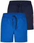 JACK & JONES Badehose Herren lang Regular Fit Badeshorts 2er Pack JPSTMAUI Swim...