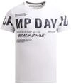 Camp David Herren T-Shirt mit auff&auml;lligem Logo Print Opticwhite, 4XL