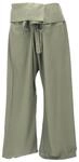 GURU SHOP Fischerhose aus Viskose, Fisherman Pants, Wickelhose, Yogahose - Gr&uuml;n,