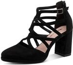 Tamaris Damen Pumps mit Blockabsatz, schwarz, 36 EU