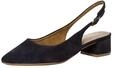 Tamaris Damen Sling Pump mit Blockabsatz Leder, blau, 36 EU