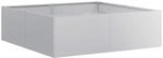 vidaXL Pflanzk&uuml;bel 100x100x30 cm Verzinkter Stahl, Pflanzschale,