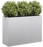 vidaXL Pflanzgef&auml;&szlig; 120x40x80 cm Stahl verzinkt, Pflanzschale,